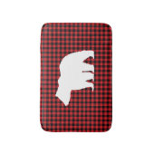 Black Beer Buffalo Check Bath Mat (Voorkant Verticaal)