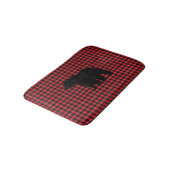 Black Beer Buffalo Check Bath Mat (Gekanteld)