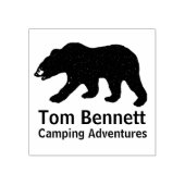 Black Beer Camping Adventures Rubberstempel (Afrduk)
