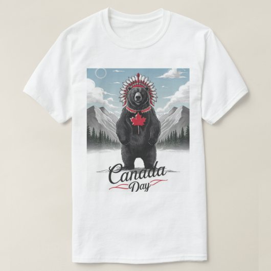 Black Beer Canadian Heritage Canada Day T-shirt (Design voorkant)