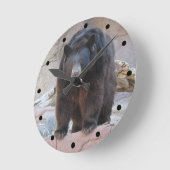 Black Beer Clock Ronde Klok (Hoek)