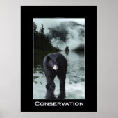 Black Beer CONSERVATION Wildlife Poster (Voorkant)