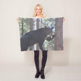 Black Beer Fleece Blanket Deken