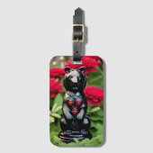 Black beer game-speler bagagelabel (Voorkant (verticaal))