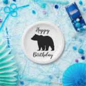 Black Beer Happy Birthday Camper Paper Borden Papieren Bordje (Feest)