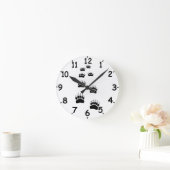 Black Beer Paw Tracks Ronde Klok (Huis)