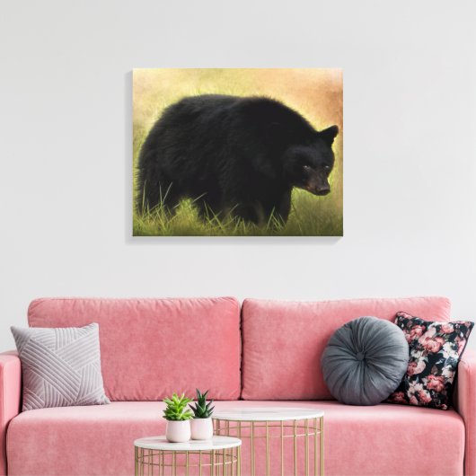 Black Beer Photo Art Canvas Afdruk (Insitu (Woonkamer))