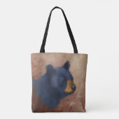 Black Beer Portret Canvas tas (Achterkant)