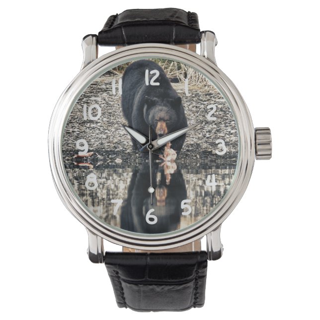 Black Beer Reflections Horloge (Voorkant)