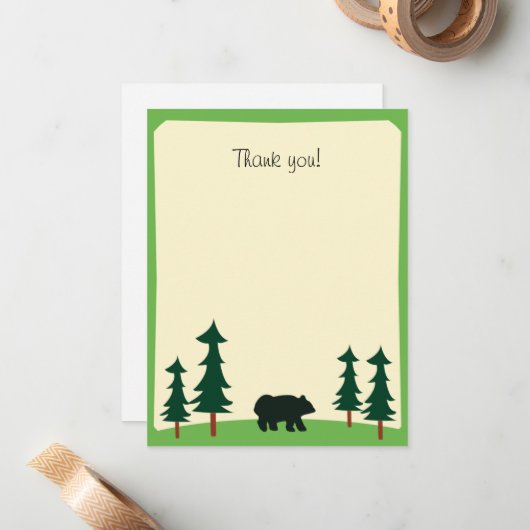 BLACK BEER Rustic Flat Bedankt voor je briefkaart (Voorkant / Achterkant in situ)