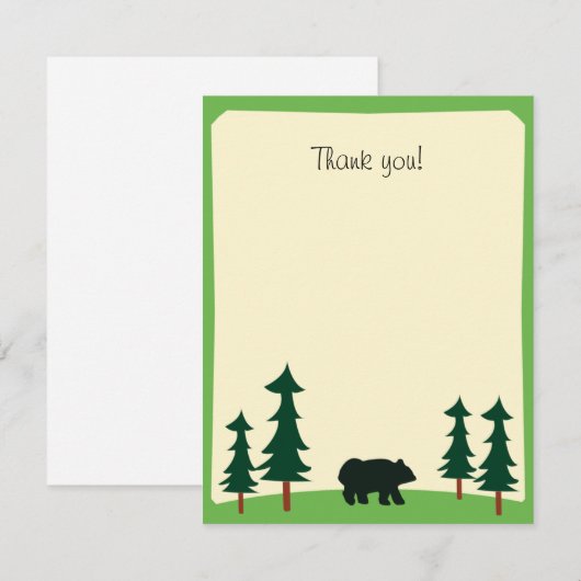 BLACK BEER Rustic Flat Bedankt voor je briefkaart (Voorkant / Achterkant)