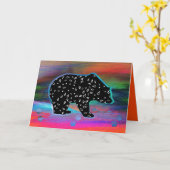 Black Beer Spirit Northern Light Colour Card Kaart (Gele Bloem)