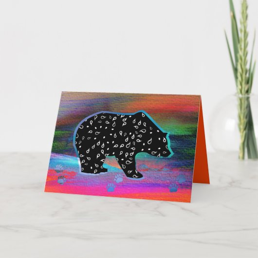 Black Beer Spirit Northern Light Colour Card Kaart (Voorkant)