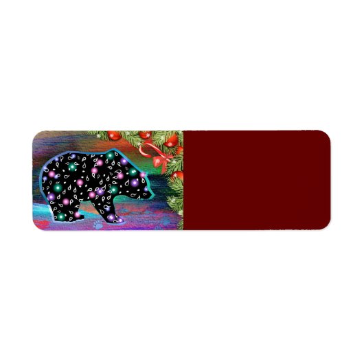 Black Beer Spirit Northern Light Colour Kerstmis Etiket (Voorkant)