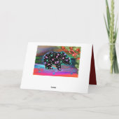 Black Beer Spirit Northern Light Colour Kerstmis Feestdagen Kaart (Achterkant)