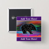 Black Beer Spirit Northern Lights Button (Voorkant /achterkant)