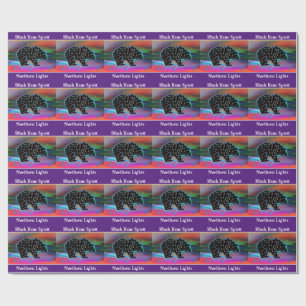 Black Beer Spirit Northern Lights Cadeaupapier
