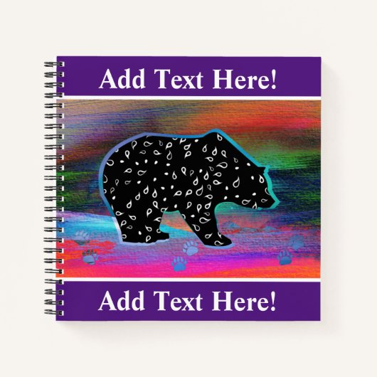 Black Beer Spirit Northern Lights Notitieboek (Voorkant)