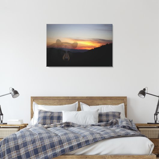Black Beer Sunset Canvas Afdruk (Insitu (Slaapkamer))
