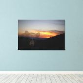 Black Beer Sunset Canvas Afdruk (Insitu (Houten vloer))