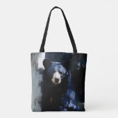 Black Beer Wildlife Art Tote Bag (Achterkant)