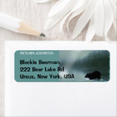 BLACK BEER Wildlife Return Address Labels (Insitu)