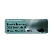 BLACK BEER Wildlife Return Address Labels (Voorkant)