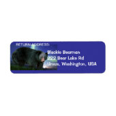 BLACK BEER Wildlife Return Address Labels (Voorkant)