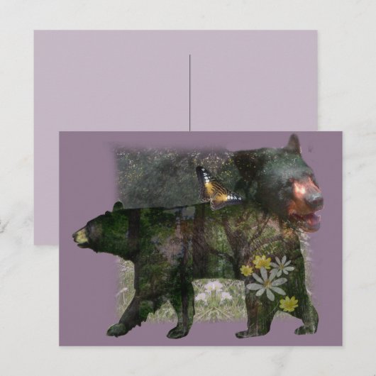 Black Beer Woodland binnen Briefkaart (Voorkant / Achterkant)