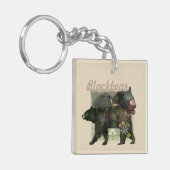 Black Beer Woodland binnen Sleutelhanger (Voorkant Links)