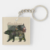 Black Beer Woodland binnen Sleutelhanger (Achterkant)