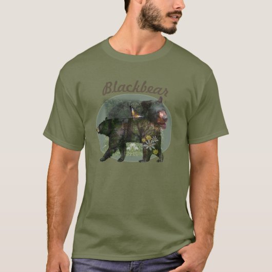 Black Beer Woodland binnen T-shirt (Voorkant)