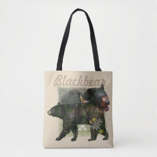 Black Beer Woodland binnen Tote Bag