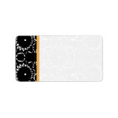 Black Beeswax Sunflower Adres Etiket (Voorkant)
