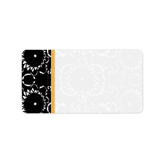 Black Beeswax Sunflower Adres Etiket (Voorkant)