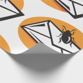 Black Beetle Insect on Envelope Cadeaupapier (Hoek)