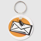 Black Beetle Insect on Envelope Sleutelhanger (Achterkant)