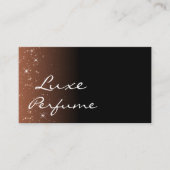 Black Beige Brown Sparkle Glitter Stars met foto Visitekaartje (Voorkant)