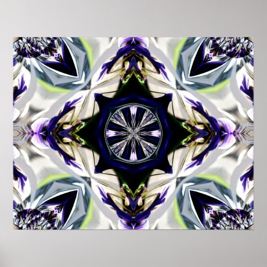 Black Beige Grey Geometric Poster (Voorkant)