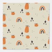 Black & Beige Hollow pattern for Your Kid Room Behang (Voorkant)