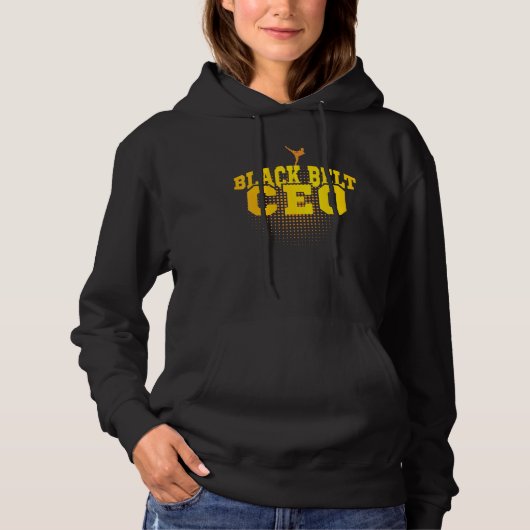 Black Belt Ceo-ondernemer Hoodie (Voorkant)