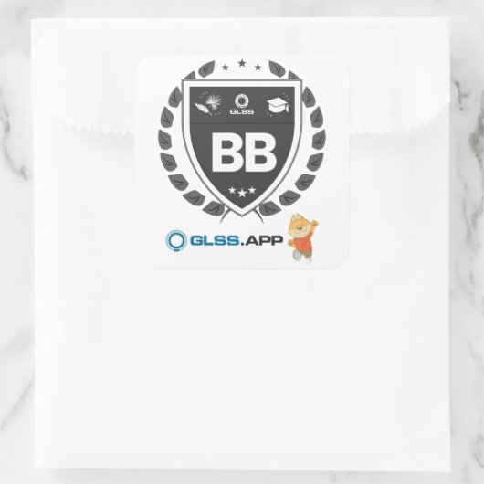 Black Belt Certified - GLSS.app Vierkante Sticker (Tas)