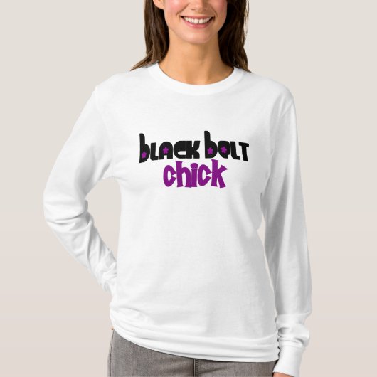 Black Belt Chick 1 Paars T-shirt (Voorkant)
