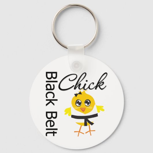 Black Belt Chick Sleutelhanger (Voorkant)