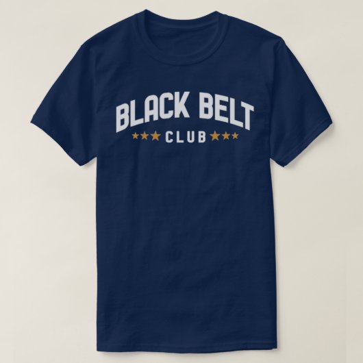 Black Belt Club Aikido Judo Jiu Jitsu Karate Iaido T-shirt (Design voorkant)