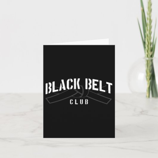 Black Belt Club Kaart (Voorkant)