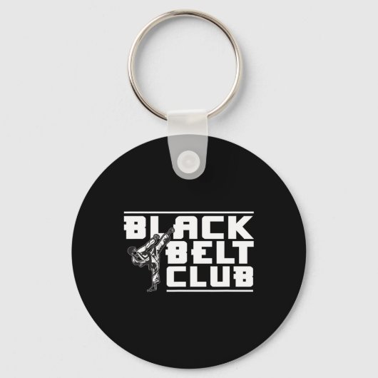 Black Belt Club - Karate Black Belt Sleutelhanger (Voorkant)