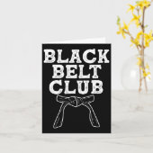 Black Belt Club - Karate Taekwondo Kung Fu Jiu Jit Kaart (Gele Bloem)