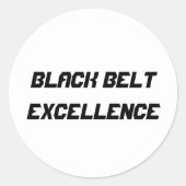 Black Belt Excellence Sticker (Voorkant)