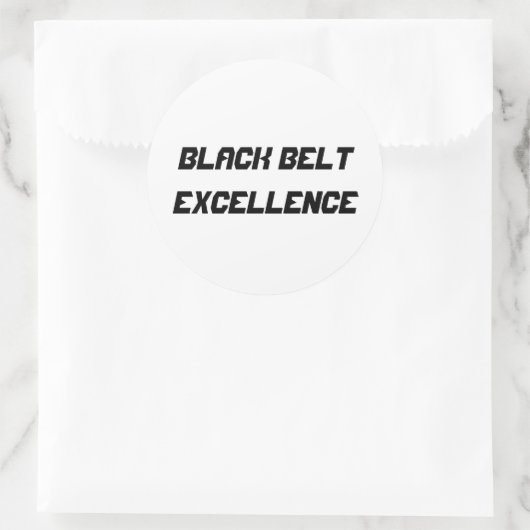 Black Belt Excellence Sticker (Tas)